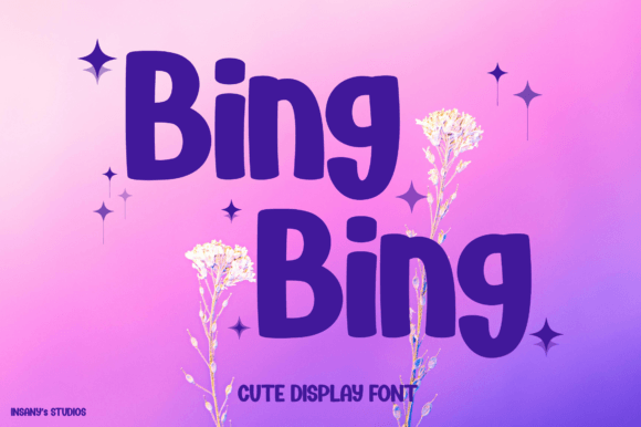 Bing Bing: A Fresh and Quirky Display Font for Creative Projects