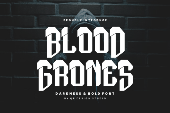 Blood Grones: A Bold Gothic Display Typeface