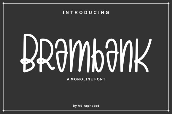 Brambank: A Quirky Display Font for Modern Designers