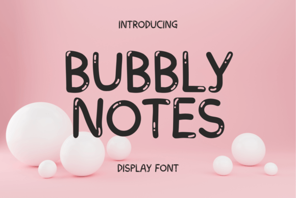 Bubbly Notes: A Playful Font for Creative Designs