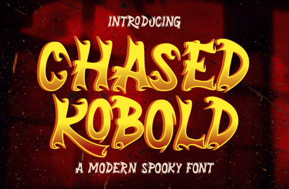 Chased Kobold: A Spooky Display Font for Eerie Designs