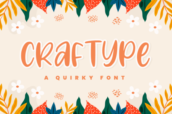 Craftype: A Playful Display Font for Creative Projects