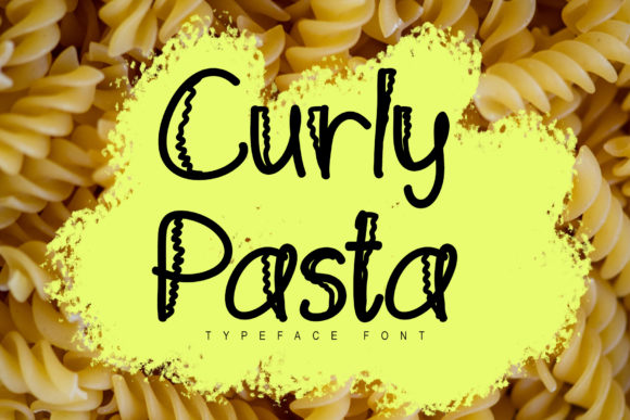 Curly Pasta: A Playful Display Font for Creative Projects