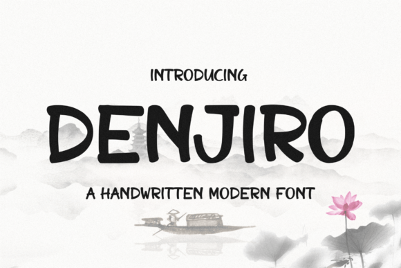 Denjiro: A Carefree Sans Display Font for Joyful Designs