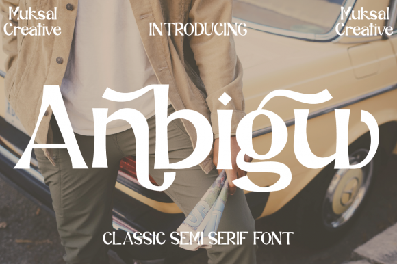 Discover Anbigu: A Modern Display Font for Creative Projects