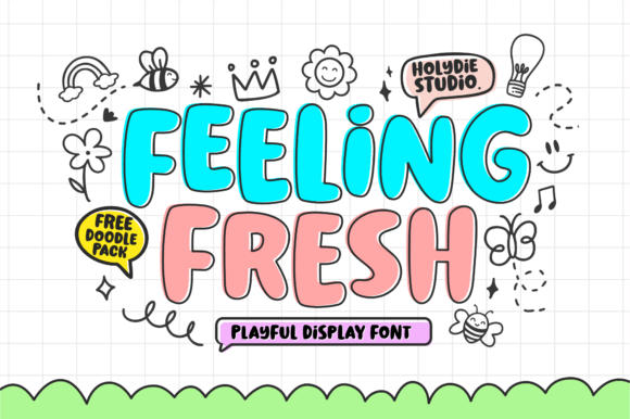Feeling Fresh: A Playful Display Font for Creative Designs