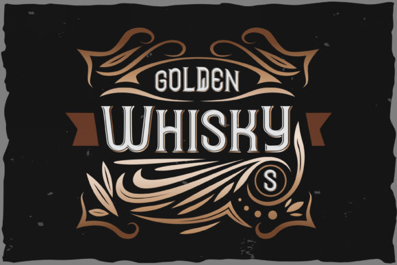 Golden Whisky: A Vintage Display Typeface