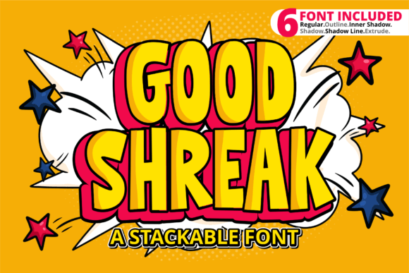 Good Shreak: A Joyful Display Font for Creative Projects