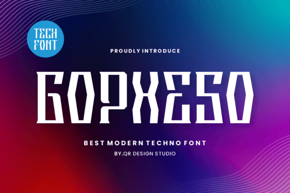 Gopxeso: A Cool and Unique Display Font for Creative Projects