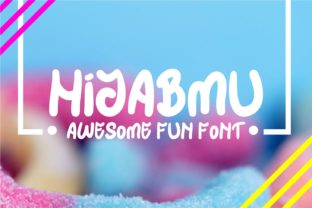 Hijabmu: A Modern Display Font for Creative Projects