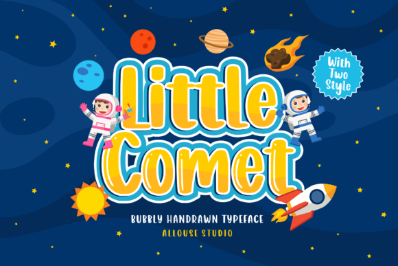 Little Comet: A Charming Display Font for Creative Projects
