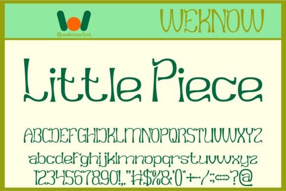 Little Piece: The Playful Display Font for Vibrant Designs