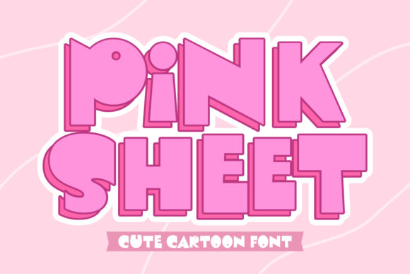 Pink Sheet: A Charming Display Font for Creative Projects