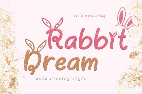 Rabbit Dream: A Playful Display Font for Creative Projects