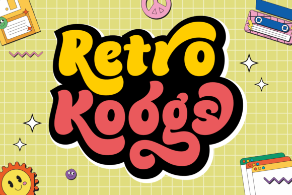 Retro Koogs: A Bold & Groovy Display Typeface