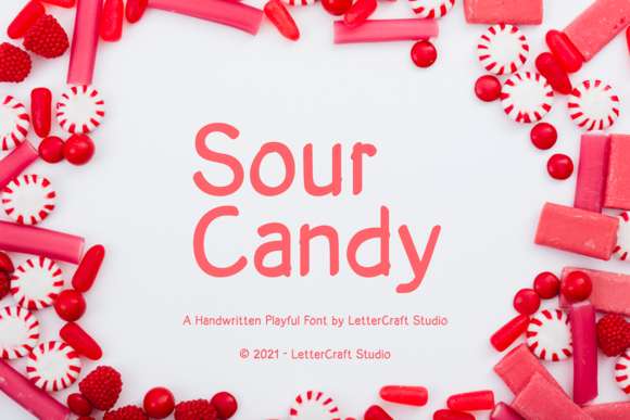 Sour Candy: A Modern Display Font for Vibrant Designs