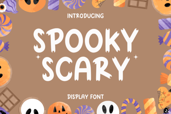Spooky Scary: A Cute Handwritten Display Font for Creative Projects