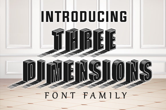 Three Dimensions: Exploring a Dynamic 3D Display Font