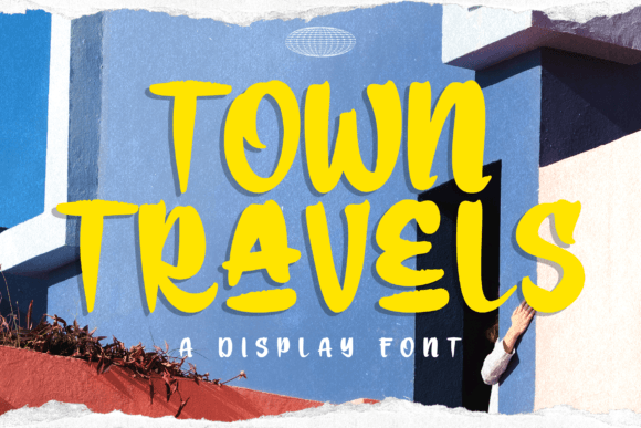 Town Travels is a display font that instantly grabs attention with its bold, angular letterforms and modern flair. Designed to make a statement, this typeface roars with contemporary energy, making it a standout choice for projects that demand a stylish and edgy aesthetic. Its distinctive character is perfect for creators looking to inject a fierce, trendy vibe into their designs without compromising on clarity.